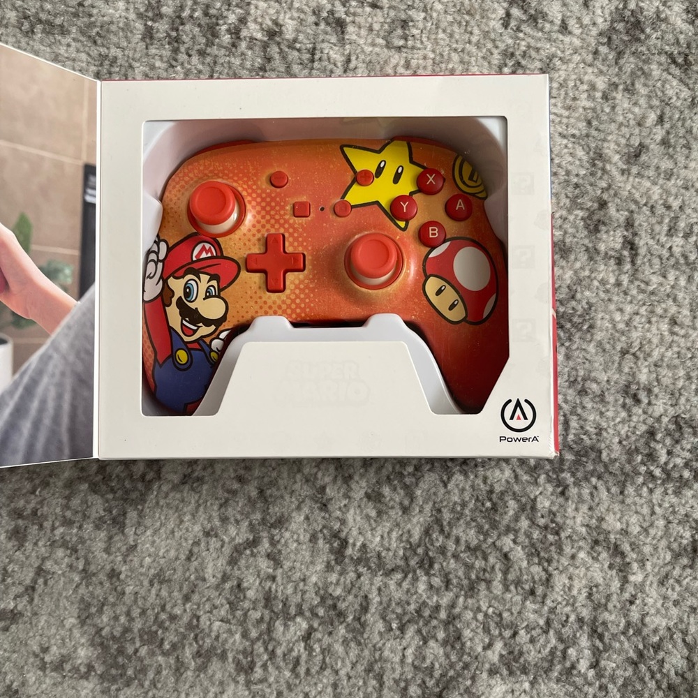 PowerA - Nintendo Switch Enhanced Wired Controller Super Mario - Mario Vintage